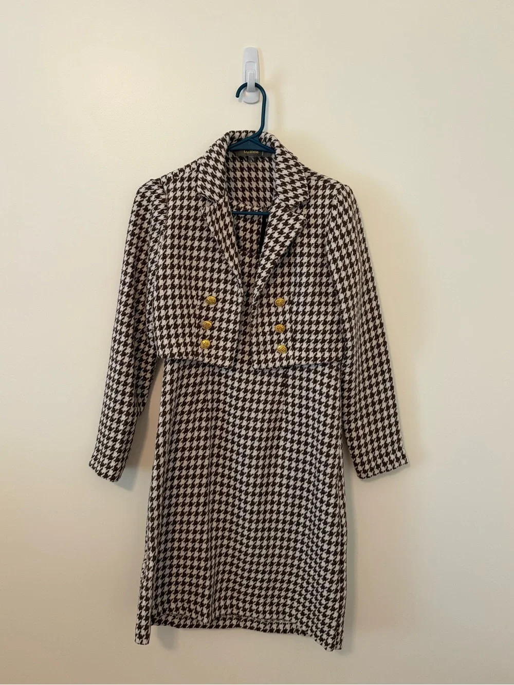 Melonie T Houndstooth Two-Piece Dress Suit Set